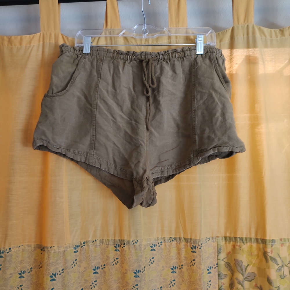 Free People High Waist Tan Shorts